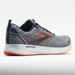 Brooks Levitate 5 Men's Grey/Peacoat/Flame Running Shoes