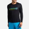 Brooks Distance Graphic Long Sleeve Men's Men's Clothing 1 Brooks Distance Graphic Long Sleeve Men's Men's Clothing