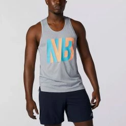 Men's Clothing New Balance Printed Impact Run Singlet Men's