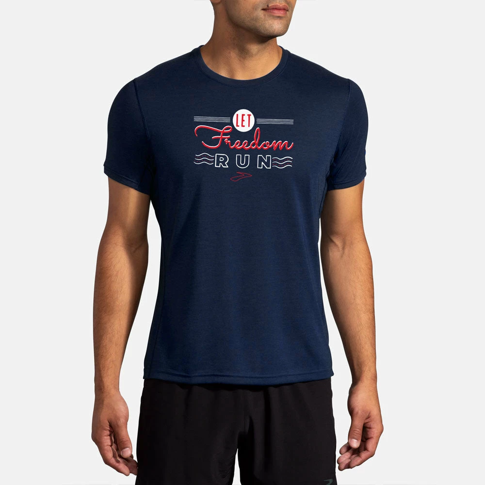 Brooks Go USA Distance Graphic Short Sleeve Men's 3 Brooks Go USA Distance Graphic Short Sleeve Men's