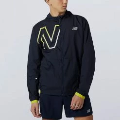 Men's Clothing New Balance Printed Impact Run Light Pack Jacket Men's
