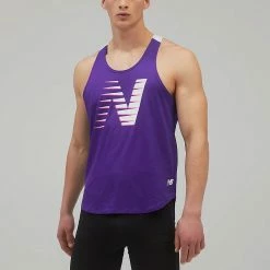 New Balance Printed Fast Flight Singlet Men's Men's Clothing