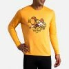 Men's Clothing Brooks Trot Happy Distance Long Sleeve Men's