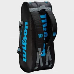 Wilson Ultra 9 Pack Black/Blue/Silver Tennis Accessories