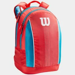 Wilson Junior Backpack Coral/Blue/White Tennis Accessories