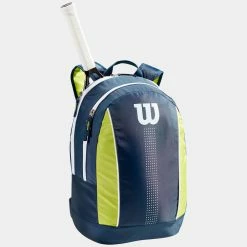 Wilson Junior Backpack Navy/Lime Green/White Tennis Accessories