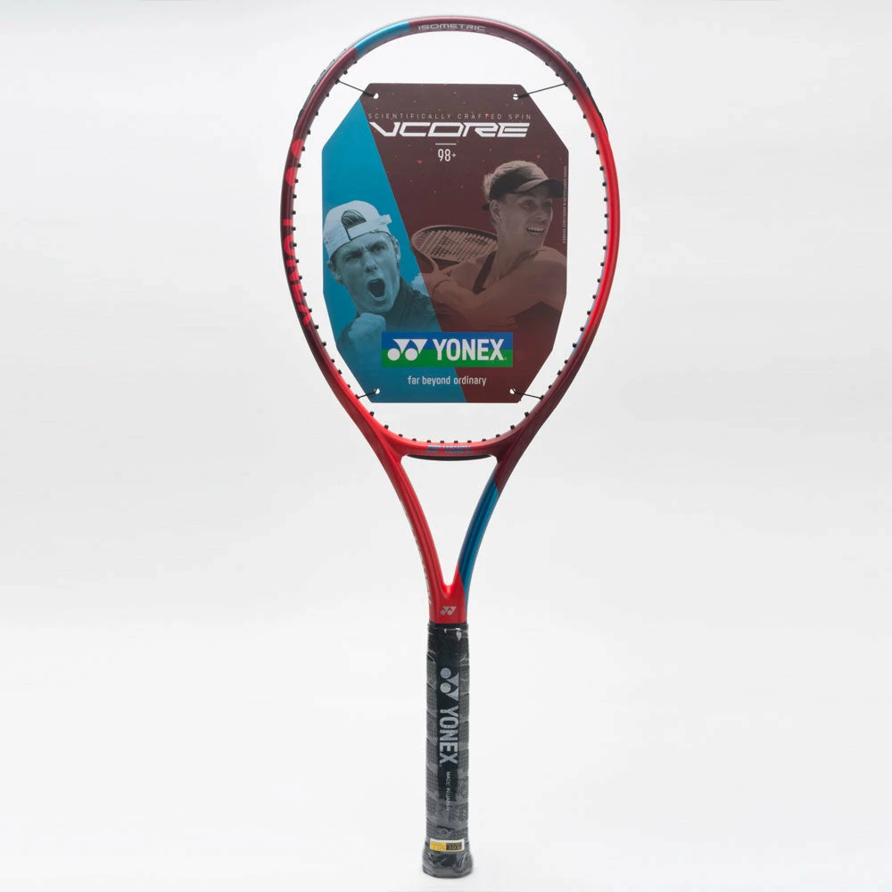 Yonex VCORE 98+ 305g Tango Red Tennis Racquets 3 Yonex VCORE 98+ 305g Tango Red Tennis Racquets
