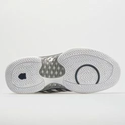 K-Swiss Hypercourt Express Leather Men's White/Navy/Silver Tennis Shoes