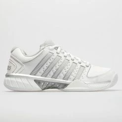 Tennis Shoes K-Swiss Hypercourt Express Leather Women's White/Silver/Glacier Gray
