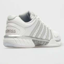 Tennis Shoes K-Swiss Hypercourt Express Leather Women's White/Silver/Glacier Gray
