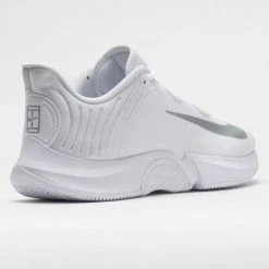 Nike Air Zoom GP Turbo Women's White/Metallic Silver Tennis Shoes