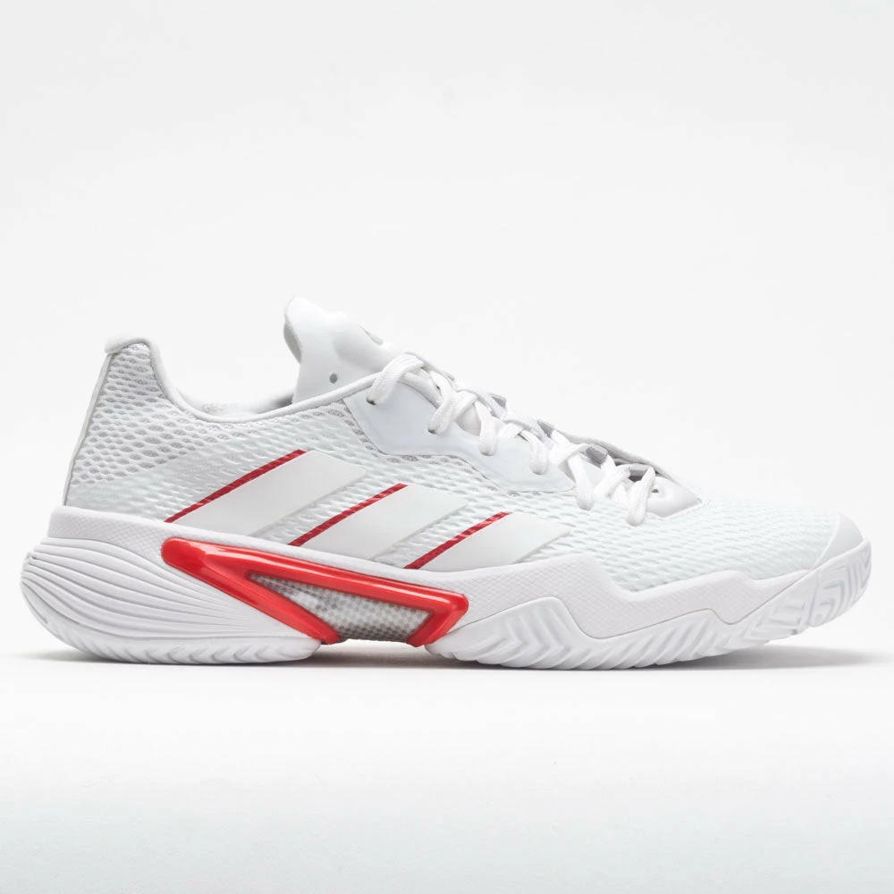 Adidas Barricade Women's White/Silver Metallic/Grey Tennis Shoes 3 Adidas Barricade Women's White/Silver Metallic/Grey Tennis Shoes