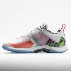 Adidas AvaCourt Women's White/Active Purple/Semi Solar Green Tennis Shoes