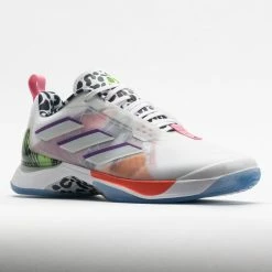 Adidas AvaCourt Women's White/Active Purple/Semi Solar Green Tennis Shoes
