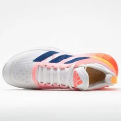 Adidas Adizero Ubersonic 4 Women's White/Legacy Indigo/Acid Red Tennis Shoes