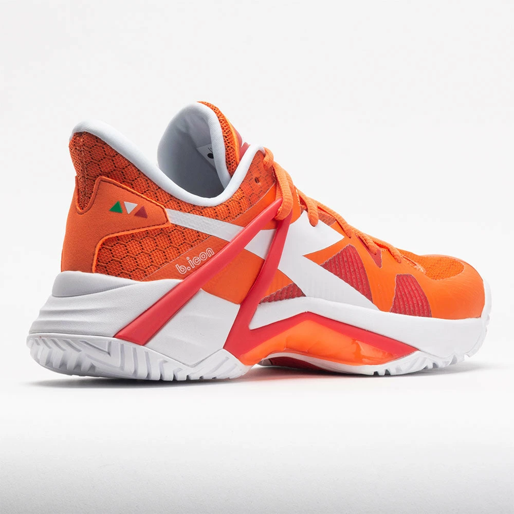 Tennis Shoes Diadora B.Icon AG Women's Vermilion Orange/White 8 Tennis Shoes Diadora B.Icon AG Women's Vermilion Orange/White