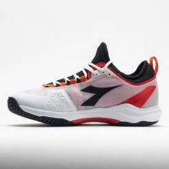 Diadora Speed Blushield Fly AG Men's White/Black/Fiery Red Tennis Shoes