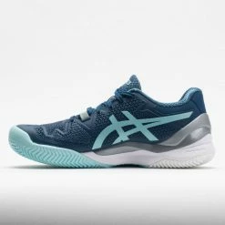 ASICS GEL-Resolution 8 Clay Women's Light Indigo/Clear Blue Tennis Shoes