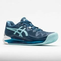 ASICS GEL-Resolution 8 Clay Women's Light Indigo/Clear Blue Tennis Shoes