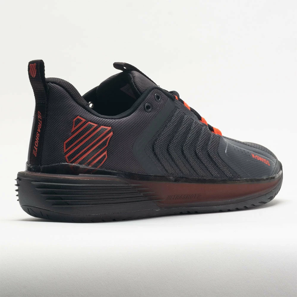 K-Swiss Ultrashot 3 Men's Asphalt/Jet Black/Spicy Orange 8 K-Swiss Ultrashot 3 Men's Asphalt/Jet Black/Spicy Orange