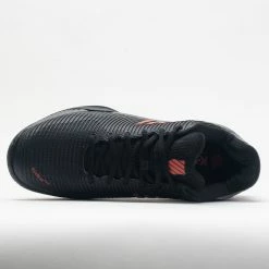 K-Swiss Hypercourt Express 2 Men's Jet Black/Steel Gray/Spicy Orange Tennis Shoes