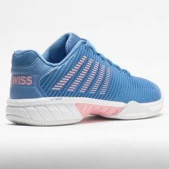 K-Swiss Hypercourt Express 2 Women's Silver Lake Blue/Wht/Orchid Pink Tennis Shoes