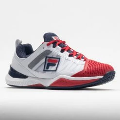Fila Speedserve Energized Men's White/Fila Red/Fila Navy Tennis Shoes