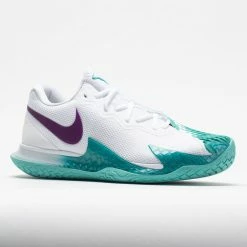 Tennis Shoes Nike Zoom Vapor Cage 4 Rafa White/Red Plum/Washed Teal 12 Tennis Shoes Nike Zoom Vapor Cage 4 Rafa White/Red Plum/Washed Teal