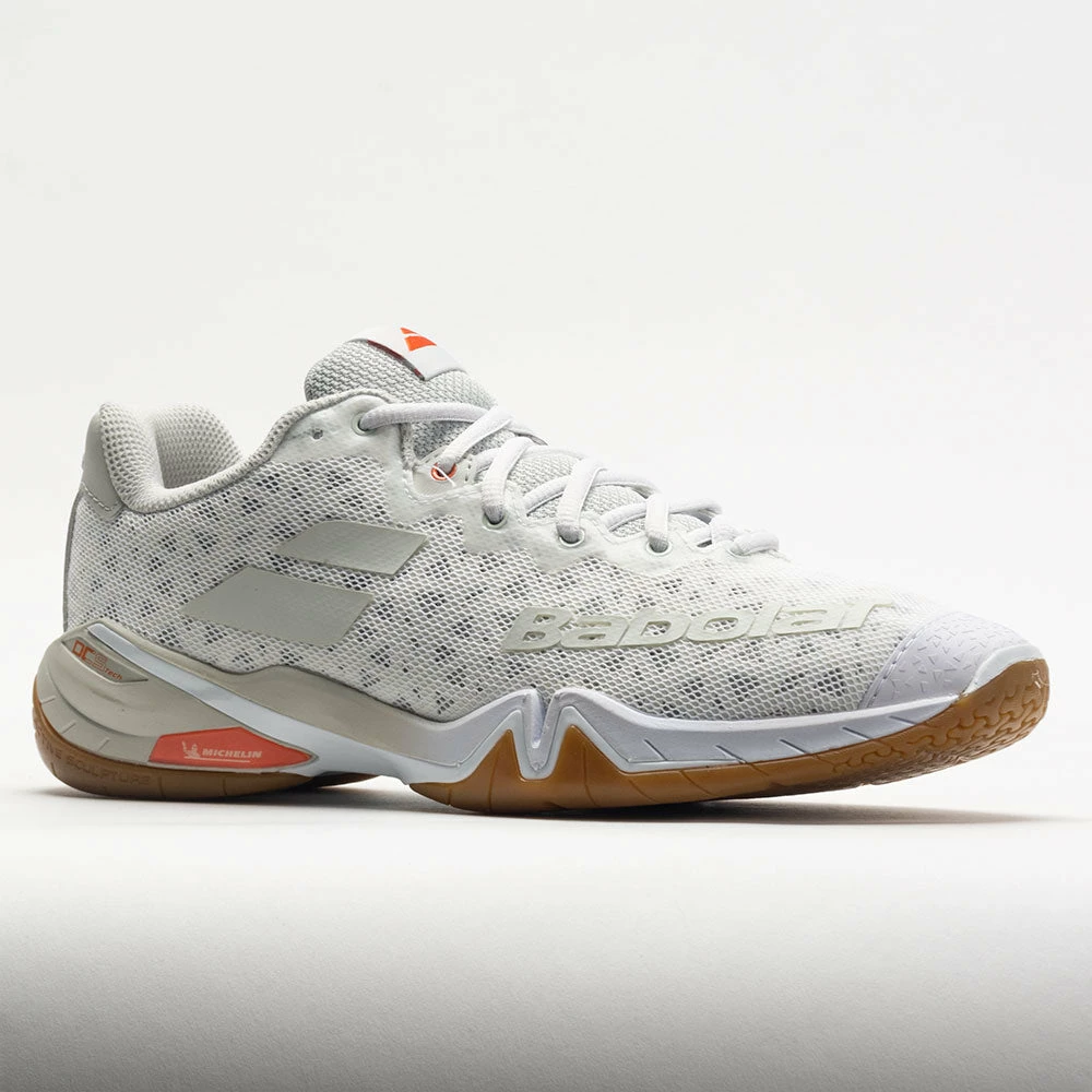 Squash Shoes Babolat Shadow Tour Men's White/Light Gray 7 Squash Shoes Babolat Shadow Tour Men's White/Light Gray