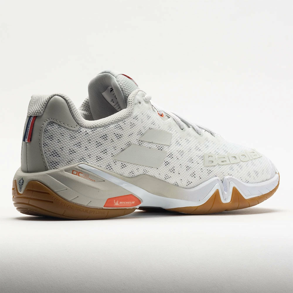 Squash Shoes Babolat Shadow Tour Men's White/Light Gray 8 Squash Shoes Babolat Shadow Tour Men's White/Light Gray