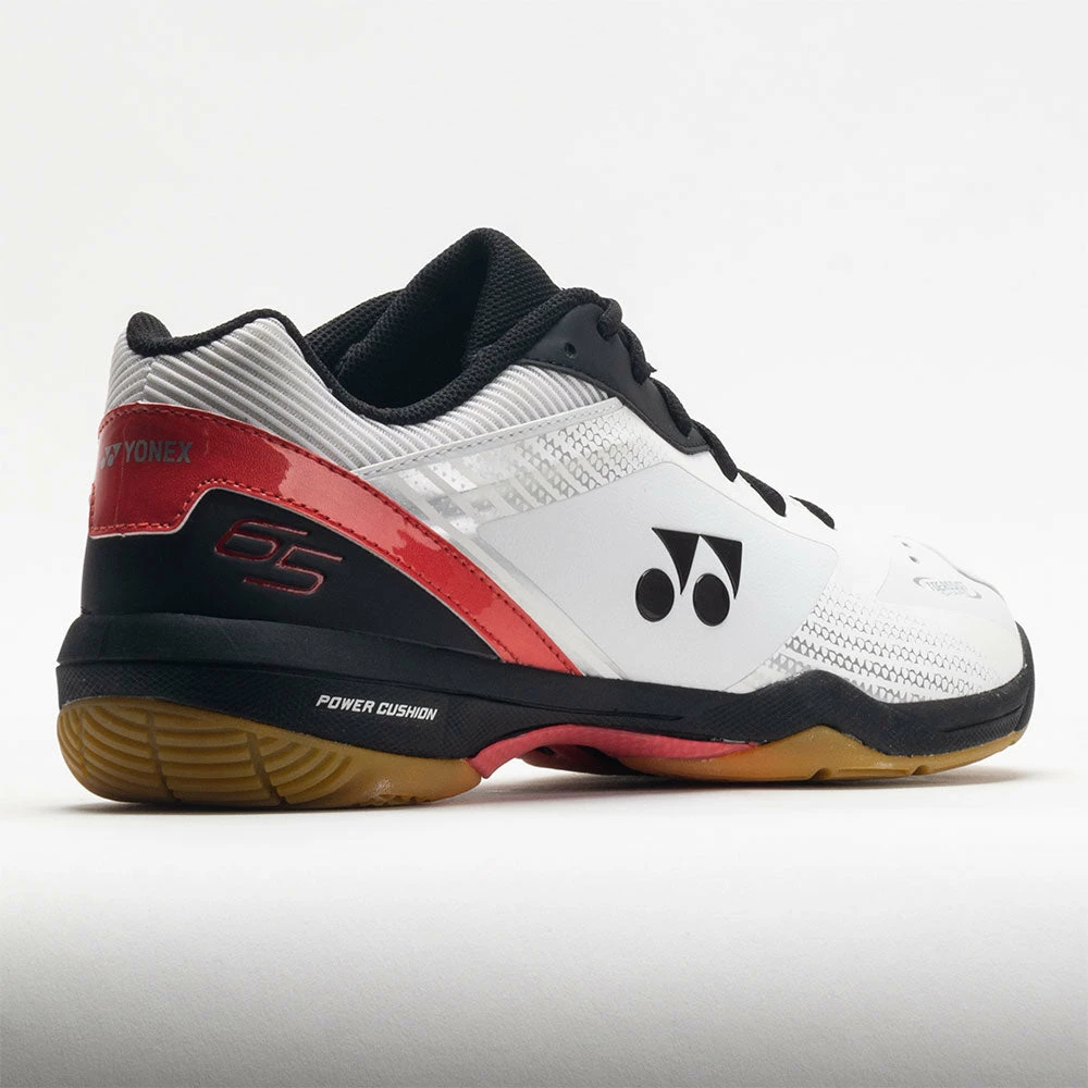 Squash Shoes Yonex Power Cushion 65 Men's White/Red 8 Squash Shoes Yonex Power Cushion 65 Men's White/Red