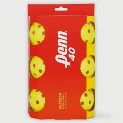 Penn 40 Outdoor Pickleball 6 Pack Pickleball Accessories