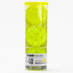 Pickleball Accessories Franklin X-40 Outdoor Pickleball 3 Pack Tube