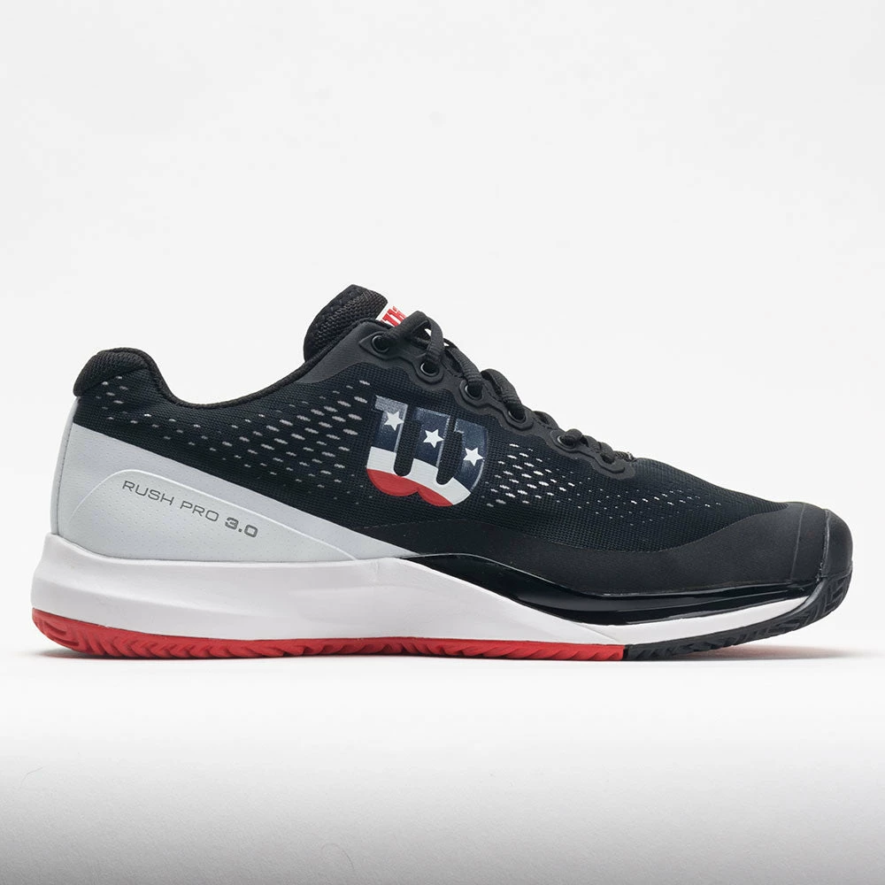 Wilson Rush Pro 3.0 Men's Pickleball Black/White/Infrared 3 Wilson Rush Pro 3.0 Men's Pickleball Black/White/Infrared