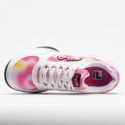 Pickleball Shoes Fila Volley Zone Women's Tie-Dye Print White/Pink/Black