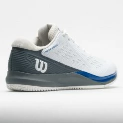 Pickleball Shoes Wilson Rush Pro Ace Pickler Men's White/Stormy Weather/Classic Blue 13 Pickleball Shoes Wilson Rush Pro Ace Pickler Men's White/Stormy Weather/Classic Blue
