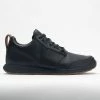 York Athletics Henry Mid Trainer Leather Blacktop