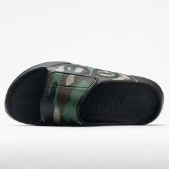 OOFOS OOahh Sport Flex Men's Black/Woodland Camo Sandals & Slides