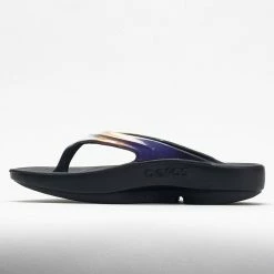 OOFOS OOlala Luxe Women's Black/Calypso Sandals & Slides