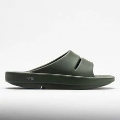 OOFOS OOahh Men's Forest Green Sandals & Slides