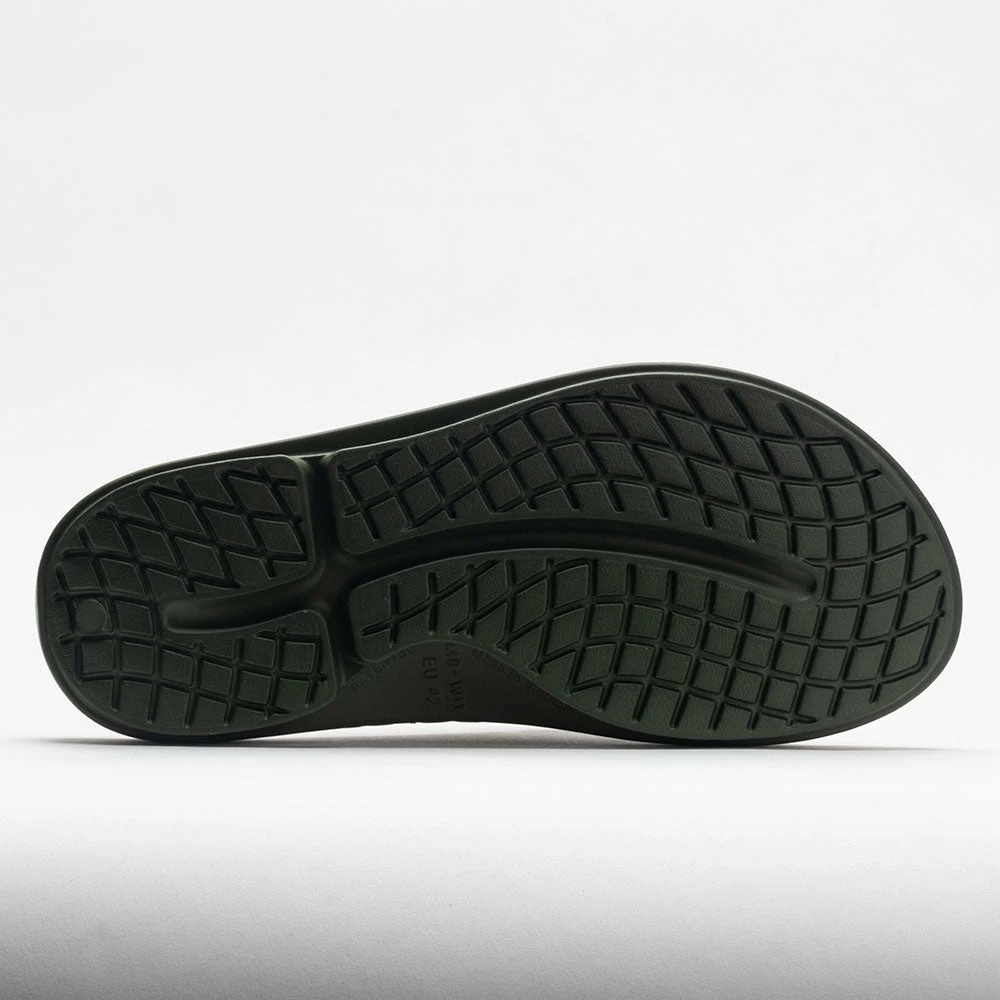OOFOS OOahh Men's Forest Green Sandals & Slides 6 OOFOS OOahh Men's Forest Green Sandals & Slides