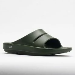 OOFOS OOahh Men's Forest Green Sandals & Slides 12 OOFOS OOahh Men's Forest Green Sandals & Slides