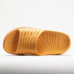 HOKA Ora Recovery Slide Unisex Amber Yellow/Shell Coral Sandals & Slides
