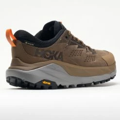 Hoka One One Kaha Low GTX Men's Otter/Persimmon Orange Hiking Shoes
