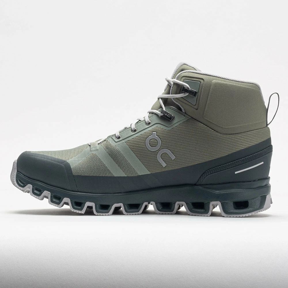 On Running On Cloudrock Waterproof Men's Kelp/Lead Hiking Shoes 4 On Running On Cloudrock Waterproof Men's Kelp/Lead Hiking Shoes