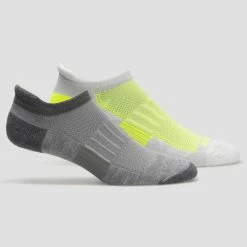 Brooks Ghost Midweight No Show Tab Socks 2 Pack