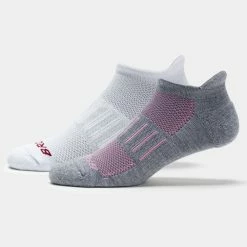 Brooks Ghost Midweight No Show Tab Socks 2 Pack
