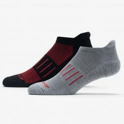 Brooks Ghost Midweight No Show Tab Socks 2 Pack