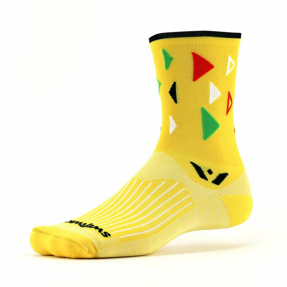 Swiftwick Vision Five Fiesta Crew Socks 4 Swiftwick Vision Five Fiesta Crew Socks