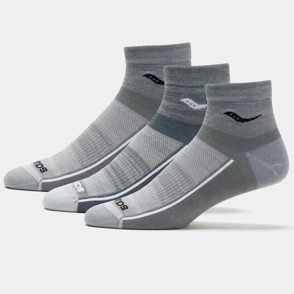 Saucony Inferno Ultralight Quarter Socks 3 Pack 4 Saucony Inferno Ultralight Quarter Socks 3 Pack